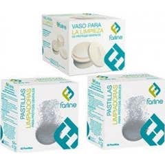 Farline Pastillas limpiadoras Pack de 2 Envases x 32 Tabletas + Repuesto