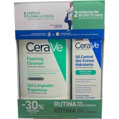 CeraVe Rutina Piel Mixta Grasa Pack Foaming + Oil Control