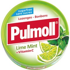 Pulmoll Bonbons Lime Mint + Vitamin C Sugar Free 45g