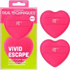 Real Techniques Vivid Escape Jelly Puff Set Esponja Maquillaje 2 uds