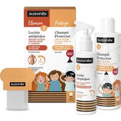 Suavinex Set Locion Antipiojos 125 ml + Champu Protector 250 ml