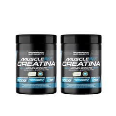 MuscleFit Pack Creapure Creatina Monohidrato Micronizada 2x300g + Shaker