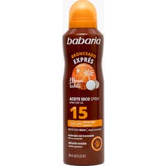 Babaria Bronceado Express Spf15 Aceite Seco Spray 200ml