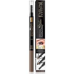 Eveline Cosmetics Lápiz Cejas 02 Dark Brown 1 ud