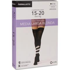 Farmalastic Media Larga Blonda Ligera Negro TM 2 uds