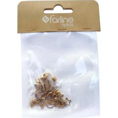 Farline Cordão Óculos Dourado Luas e Estrelas 1 Unidade