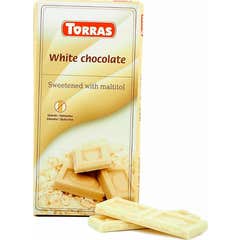 Torras Zuckerfreie glutenfreie weiße Schokolade 75g