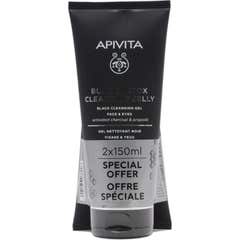 Apivita Gel Limpiador Rostro y Ojos Negro 2x150 ml