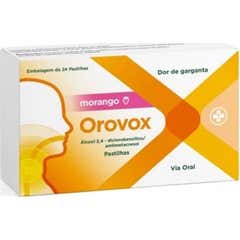 Orovox Morango 1.2mg + 0.6mg 24 Pastilhas