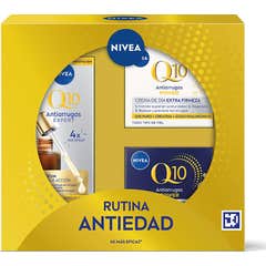 Nivea Rutina Antiedad Q10 Pack Serum + Crema Día + Crema Noche