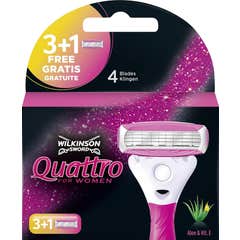 Wilkinson Sword Quattro For Woman Maquinilla de Afeitar 4 uds