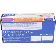 Sensinyl Free Guanti in Vinile Senza Polvere S 100 pz
