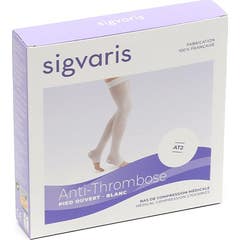 Sigvaris AT2 calze a compressione medica antitrombosi bianco grande T2 1 unità