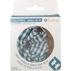 Farline Tea Tree Hair Tie Blauw 1 stuks