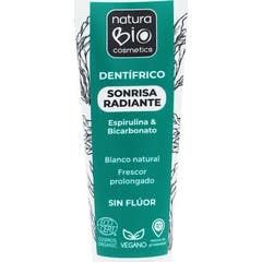 NaturaBIO Cosmetics Dentifricio Sorriso Radiante Spirulina & Bicarbonato 75 ml