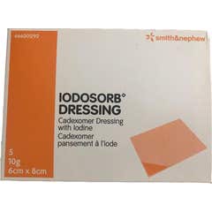 Smith & Nephew Iodosorb Dressing Apósito 6x8cm 5 Unidades