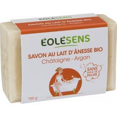 Eolesens Savon Au Lait D'Ânesse Bio Châtaigne - Argan 100g