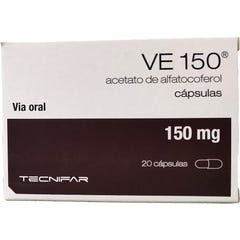 Tecnifar Ve 150 Alfatocoferol 150mg 20caps
