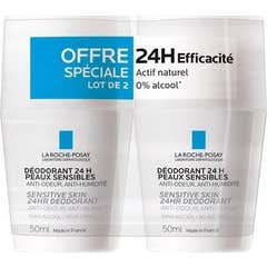La Roche-Posay Deodorante Fisiologico 24h Roll On 2x50ml