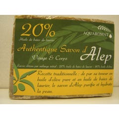 Aquaromat Savon D?Alep Artisanal 20% 200G