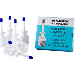 Dynacren Microenemas de Glicerol Manzanilla y Malva para Adultos 6x9g