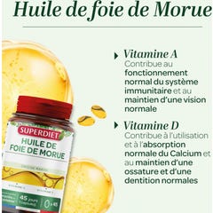 Superdiet Aceite de Hígado de Bacalao 45caps
