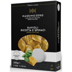 Massimo Zero Ravioli de Ricotta y Espinacas Sin Gluten 250g