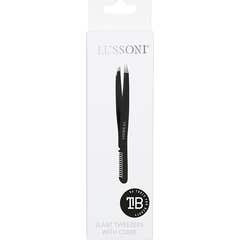Lussoni Slant Tweezers With Comb 1ud