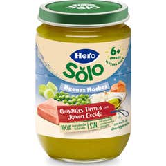 Hero Solo Buenas Noches Guisantes Jamón +6M 190 g