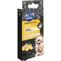 Acty Mask Parches Purificantes Puntos Negros al Carbon 8uds