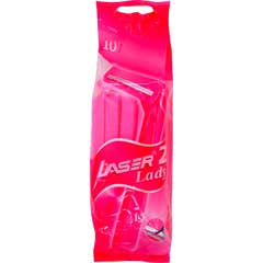 Laser 2 Lady Afeitadora Rosa Mujer 10uds