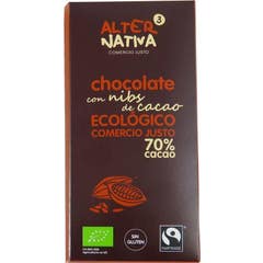 Alternativa3 Choco 70% Cocoa Nibs Organic Cocoa 80g