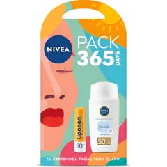 Nivea Pack 365 Days Liposan + Sun Fluido Diario Invisible Spf50+
