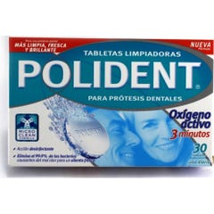 Polident Pastillas Originales Limpiadoras 30 stuks