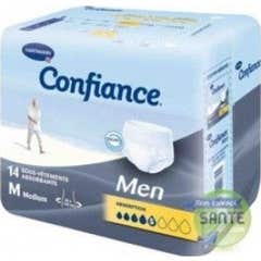 Confidence Absorbent Underwear Mdium Men's Underwear Package Of 14