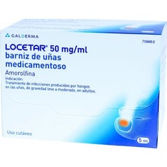 Locetar 50 mg/ml Barniz de Uñas Medicamentoso Vidrio 5ml