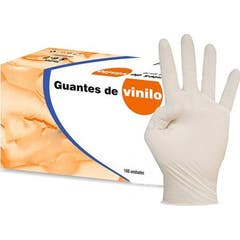 Cofares Guantes Vinilo HV Sin Polvo Talla L 018185 100uds