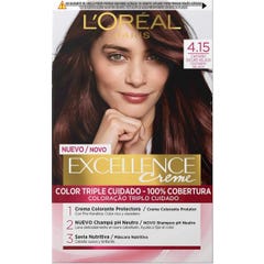 L'Oreal Excellence Creme Tinte #4.15 - Castaño Oscuro Helado