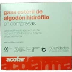 Gasa Esteril Algodon Hidrofilo Compresas Acofarma Sobre 5 U 50