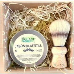 Kijani Rasierseifen-Set + Pinsel