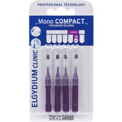 Elgydium Clinic Mono Compact Cepillos Interdentales 1,8 mm Morado 4 uds