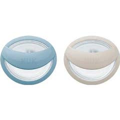 Nuk Chupetes Silicona Mommy Feel 0-9M Azul 2uds