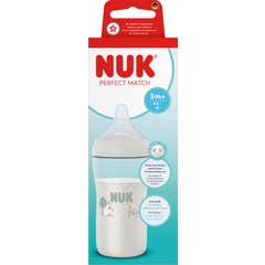 NUK Perfect Match Fles Schaap Beige +3M 260 ml