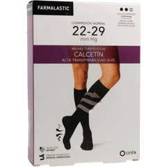 Farmalastic High Breathability Normal Sock Black EG 1 Pair