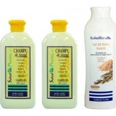Saludfar Gel Avena Y Champu 750ml 2 Unidades