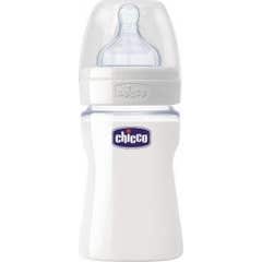 Chicco Biberón Well-Being Vidrio Silicona Neutro 0M+ 150ml