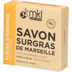 MKL Jabón de Marsella Sobreengrasado Extra Rico Flores Cítricas 100 g