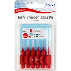TePe Scovolino Interdentale 0,50mm Rosso 6 Unità