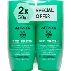 Apivita Bee Fresh Roll-on Deodorant 2x50 ml