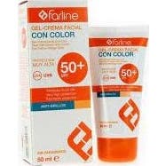 Farline Anti Age Gel-Creme Spf50+ com Cor 50ml